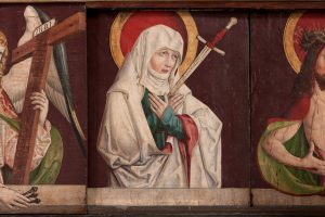 Predella des Mistlauer Altarretabels (Schmerzensmutter), um 1505. (c) Landesmuseum Württemberg, Stuttgart. Foto: Hendrik Zwietasch